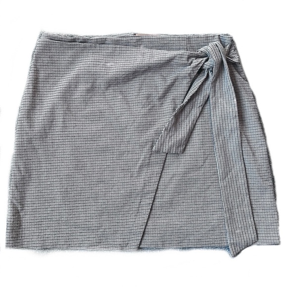 Rachel Zoe Plaid Checkered Brown Mini Skirt Size 6 - Picture 1 of 9